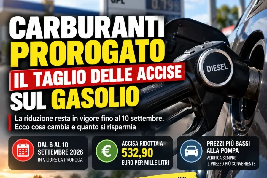 carburanti da oggi prorogato il taglio delle accise sul gasolio quanto dura e cosa cambia da Puntomagazine.it carburanti da oggi prorogato il taglio delle accise sul gasolio quanto dura e cosa cambia