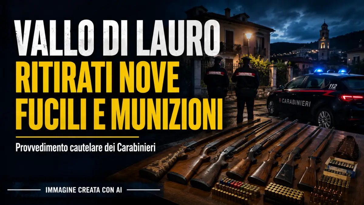 vallo di lauro ritirati fucili e munizioni